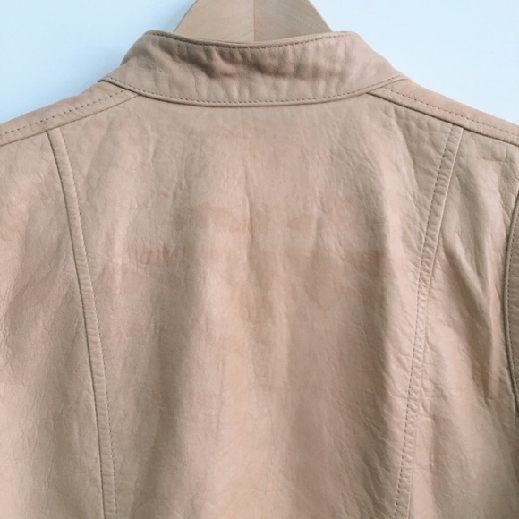Banana republic tan leather jacket - Picture 3 of 3